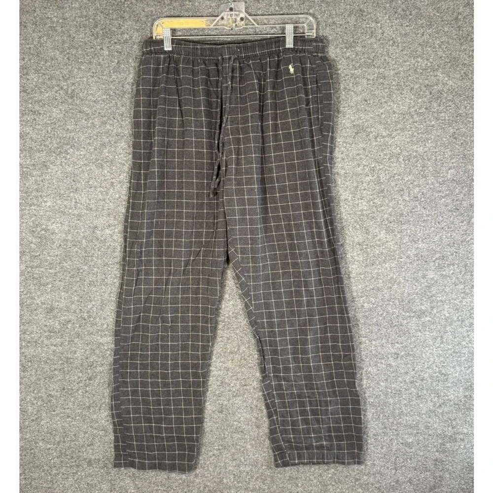 Polo Ralph‎ Lauren Pants Mens Medium Gray Straight Leg Pajama Pants Sleepwear